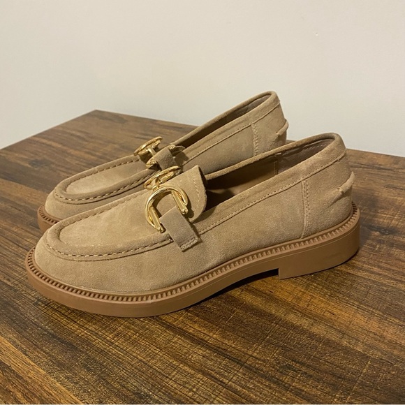 Steve Madden Kalon Tan Suede Loafer size 7 - Picture 1 of 7